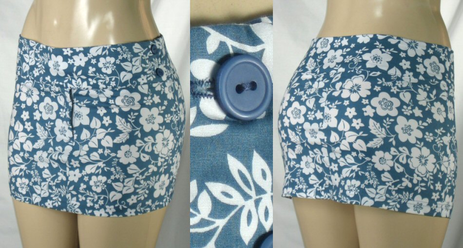 Junior flower mini skirt.